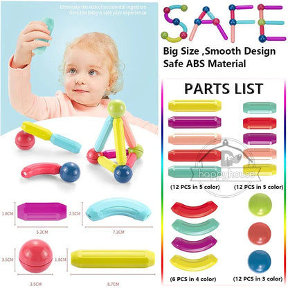 STEM Magnetic Building Toys – Educational Construction Set for Children