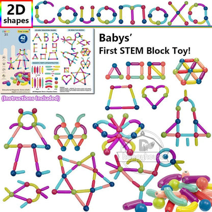 STEM Magnetic Building Toys – Educational Construction Set for Children