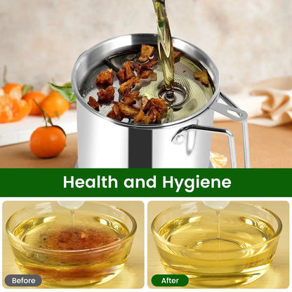 Oil Filter Fry Basket & Storage Pot
